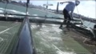 Michael Johnson Fell Off A Boat During An America's Cup Series Race